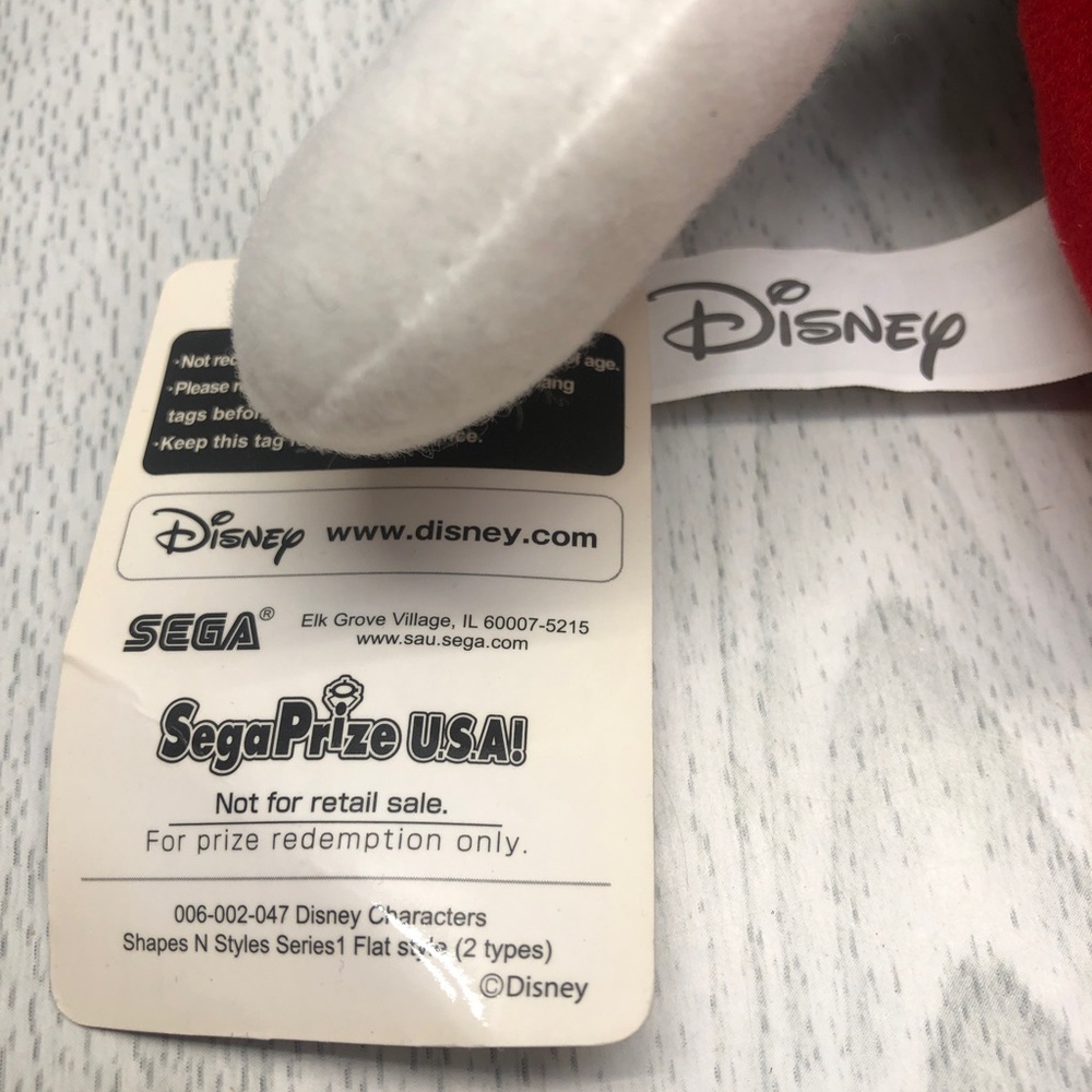 Minnie Mini Mouse 13” Disney/Sega FLAT Plush Stuffed Toy RARE Prize Redemption - Picture 5 of 5